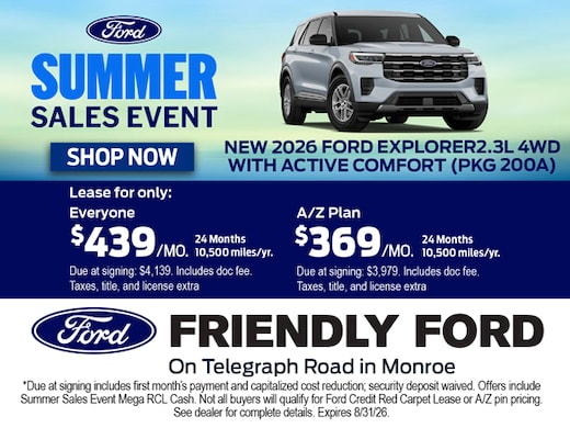 NEW 2026 FORD EXPLORER 2.3L 4WD WITH ACTIVE COMFORT (PKG 200A)